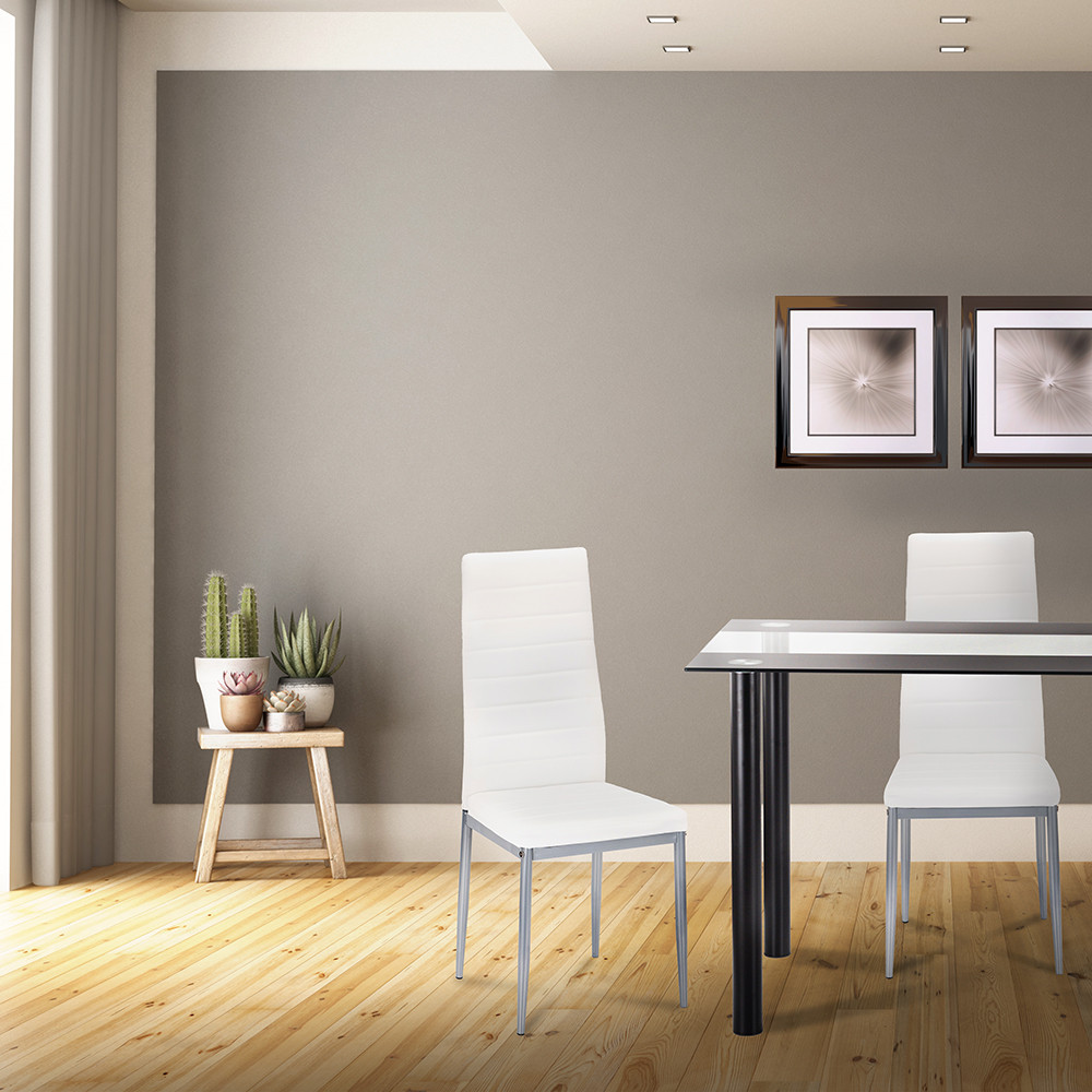 Leziter Scaun de masă Tino NOVA în alb-gri [2]