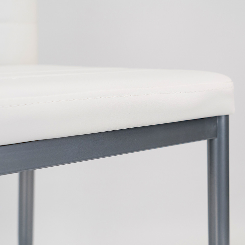 Leziter Scaun de masă Tino NOVA în alb-gri [8]