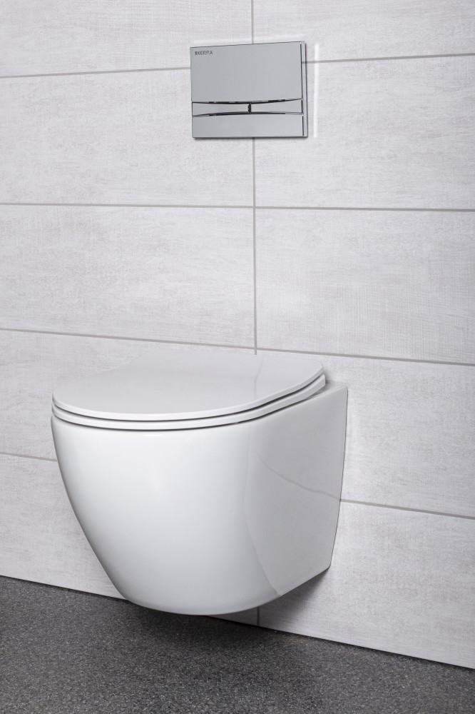 Kerra Set rezervor WC suspendat Delos Adriatic Chrome [1]