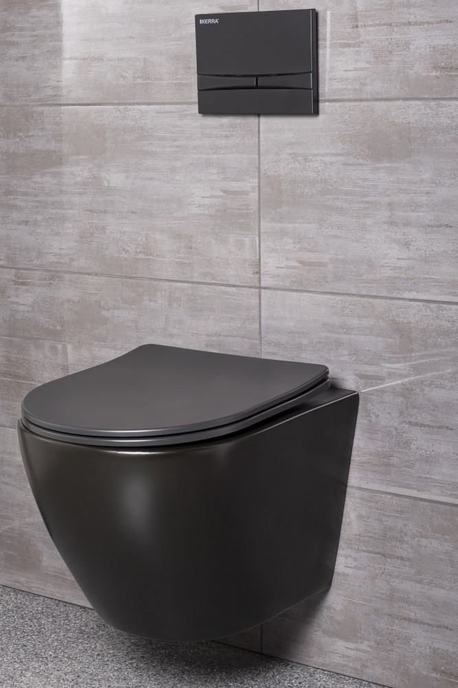 Kerra Set rezervor WC suspendat Delos BL Adriatic Black [1]