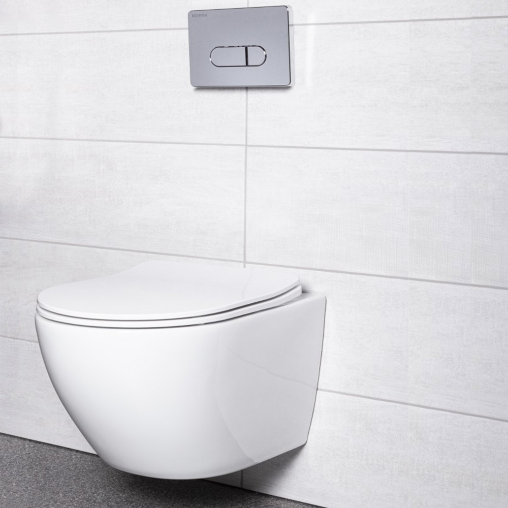 Kerra Set rezervor WC suspendat Delos Chrome [1]