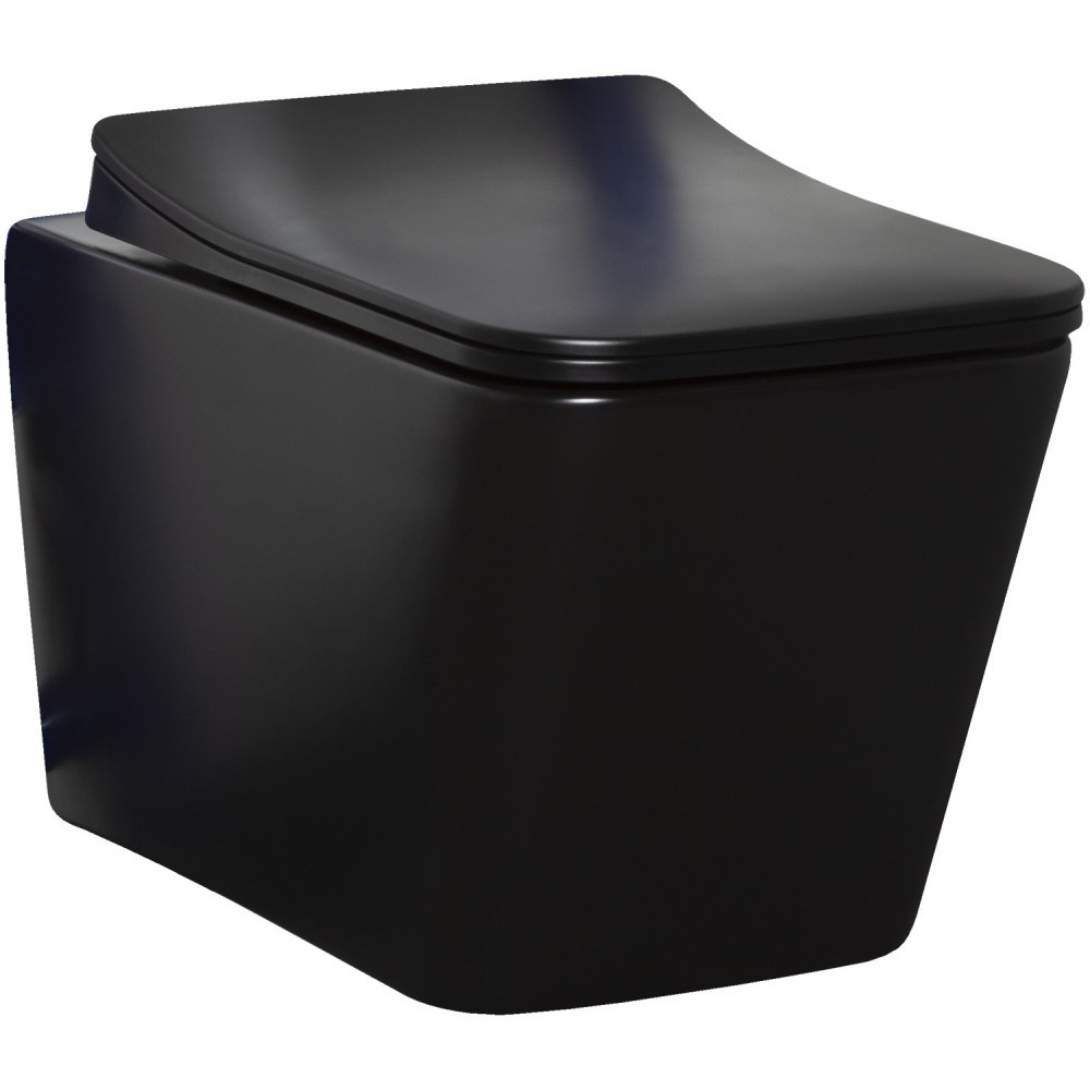 Kerra Set rezervor WC suspendat Tinos Black Duofix Delta B [3]