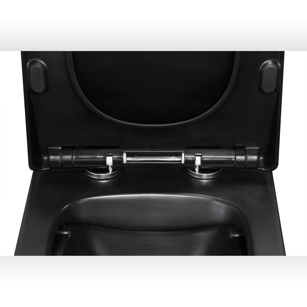 Kerra Set rezervor WC suspendat Tinos Black Duofix Delta B [4]