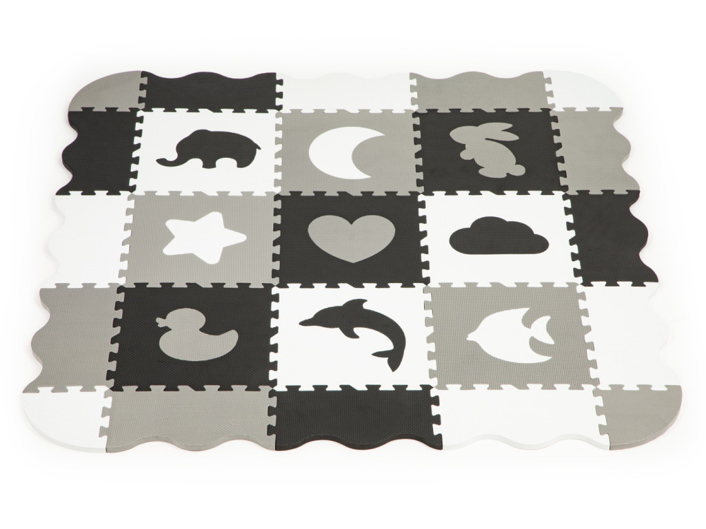 Homelux Covor puzzle din spumă cu gard 25 de piese [1]