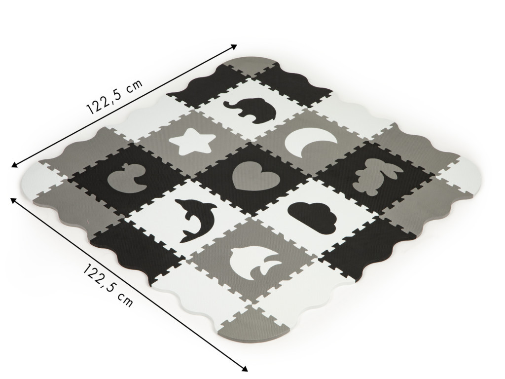 Homelux Covor puzzle din spumă cu gard 25 de piese [4]