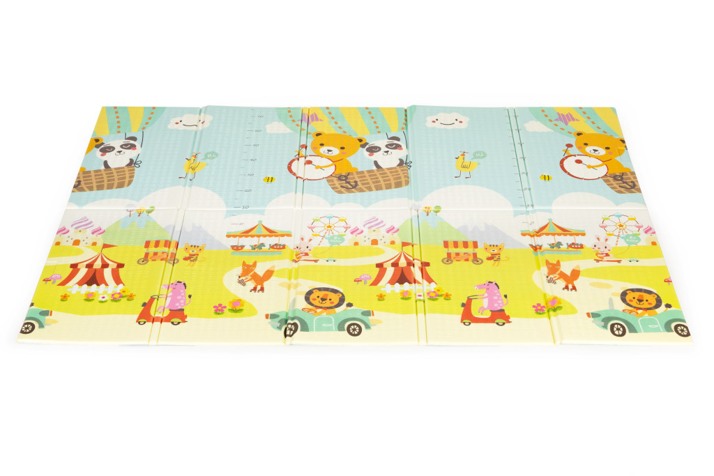 Homelux Covoraș de joacă educațional cu pungă pliabilă cu două fețe [1]