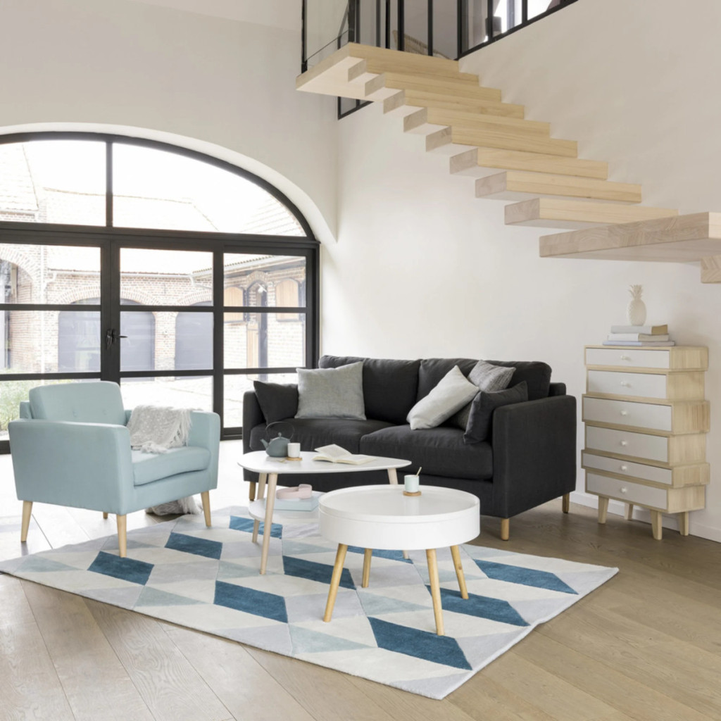 Homelux Masă de cafea rotundă cu depozitare 60 cm [8]