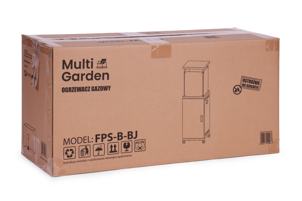 Homelux Șemineu mobil pe gaz pentru încălzirea terasei cu pietre vulcanice și capac de protecție 13 kW [6]