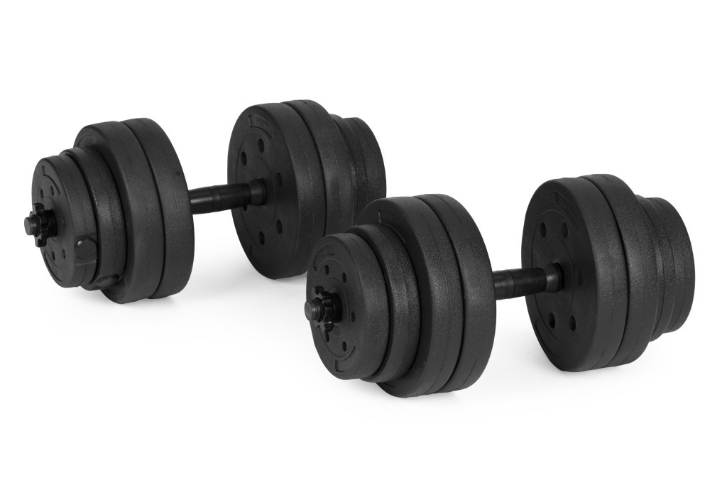 Homelux Haltere reglabile 2x10 kg set de antrenament cu barbell de 20 kg [5]