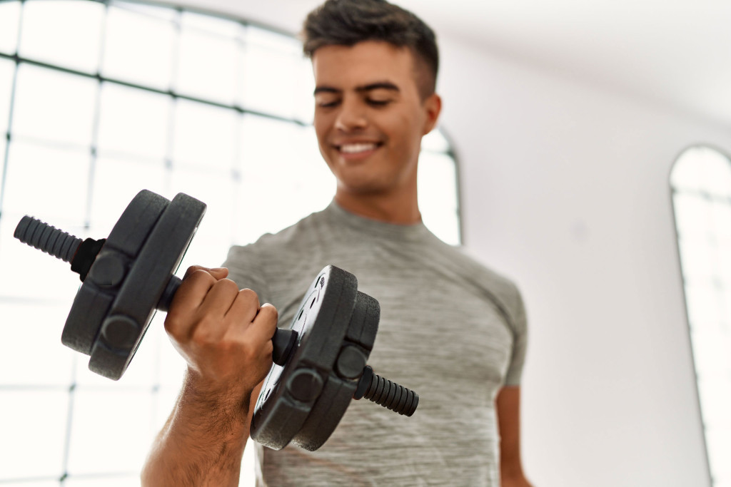 Homelux Haltere reglabile 2x10 kg set de antrenament cu barbell de 20 kg [7]