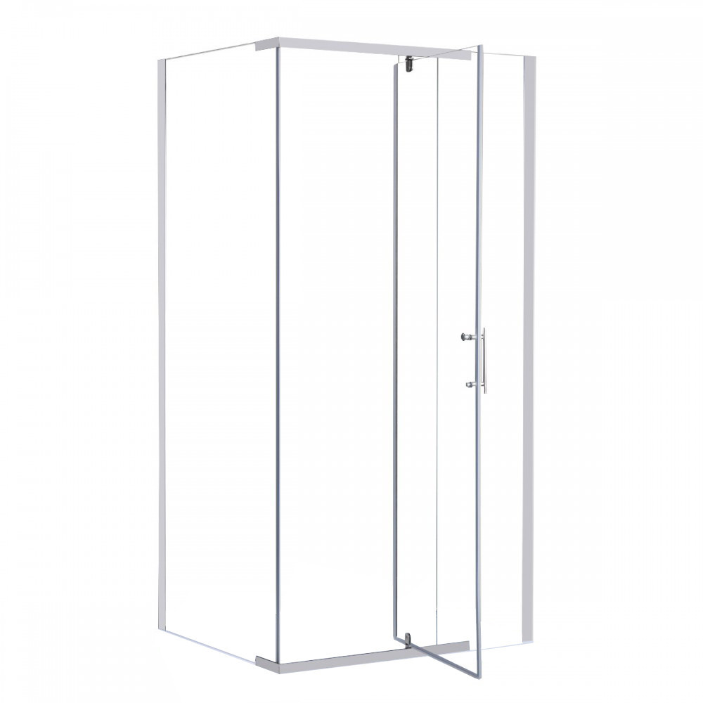 Leziter Cabină de duș asimetrică Galatro 80x100 cm fără cădiță de duș [3]