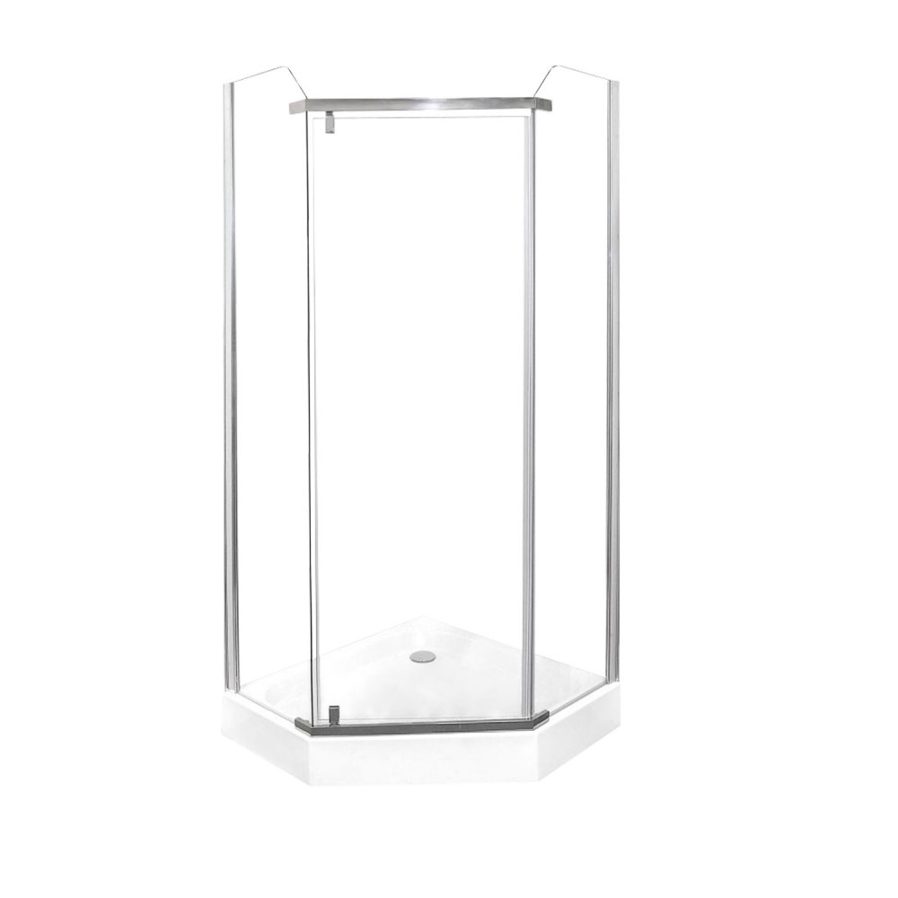 Cabină de duș pătrată / Cabină de duș dreptunghiulară - Kerra Cabină de duș pătrată Glasgow 90x90 cm fără cădiță de duș