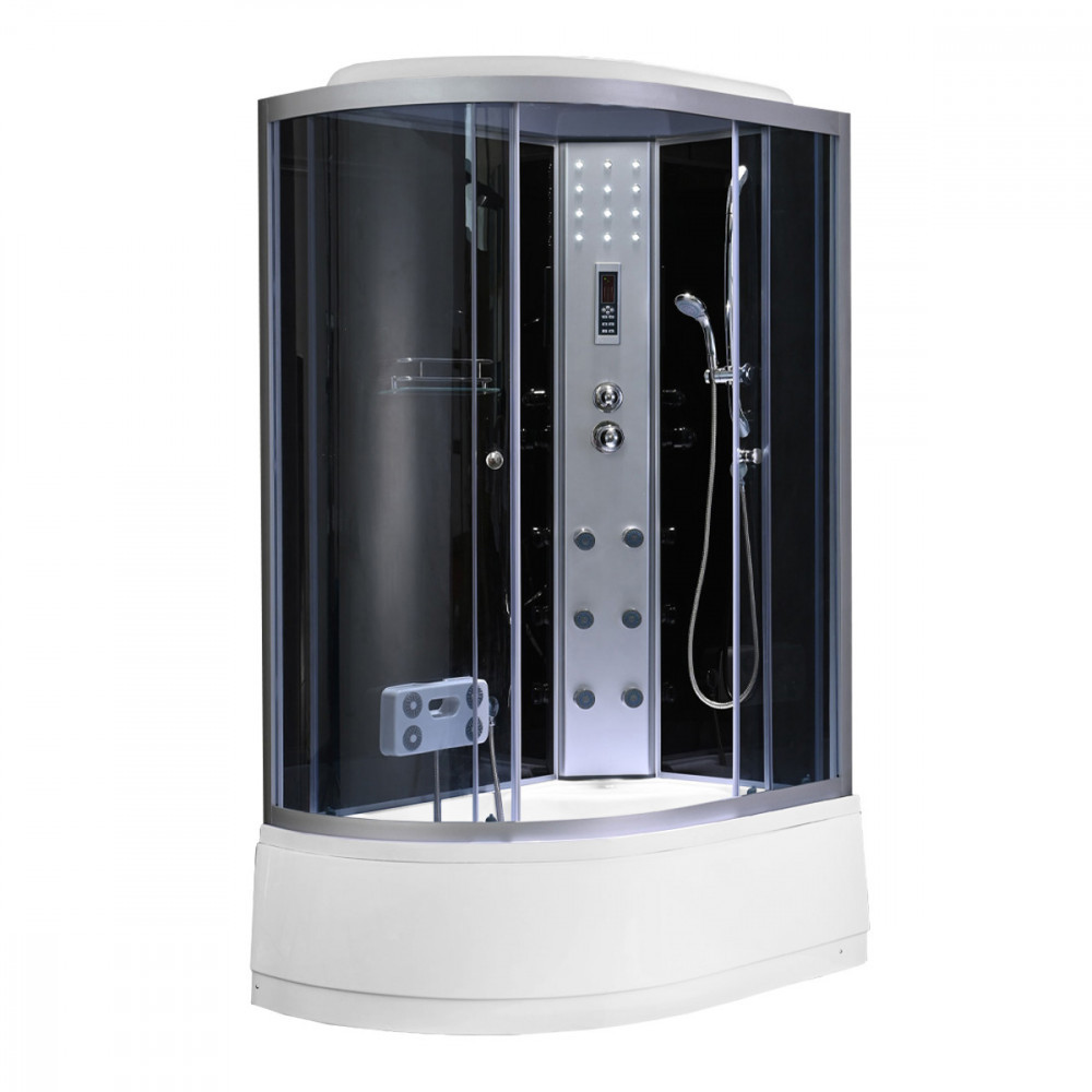 Cabină de duș cu hidromasaj și cadă - Leziter Cabină de duș cu hidromasaj Lia 80x120 cm, dreapta