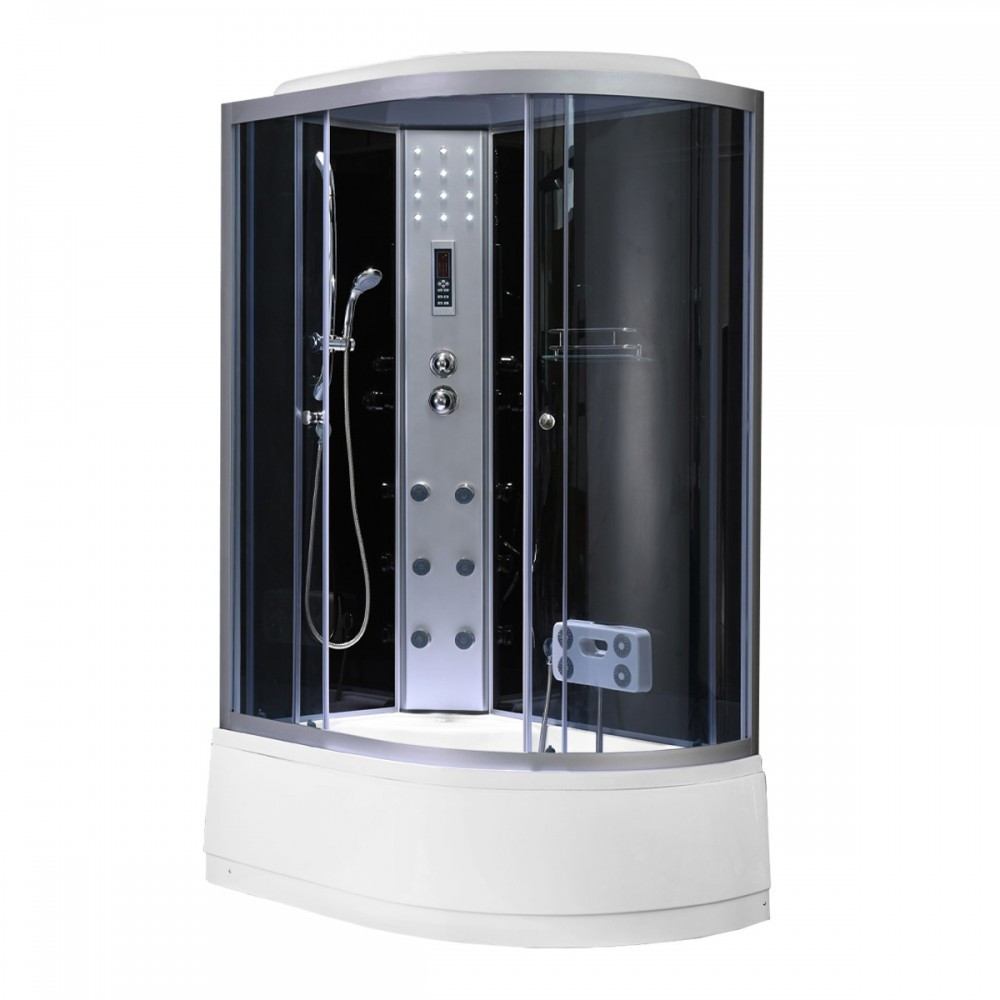 Cabină de duș cu hidromasaj și cadă - Leziter Cabină de duș cu hidromasaj Lia 80x120 cm, stânga