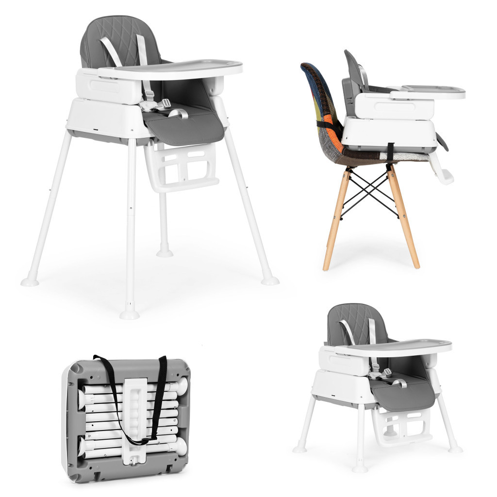 Mamă-copil - Homelux Scaun înalt pliabil 3 în 1 gri