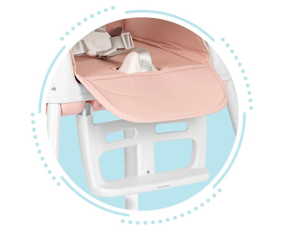 Homelux Scaun înalt pliabil 3 în 1 roz [5]