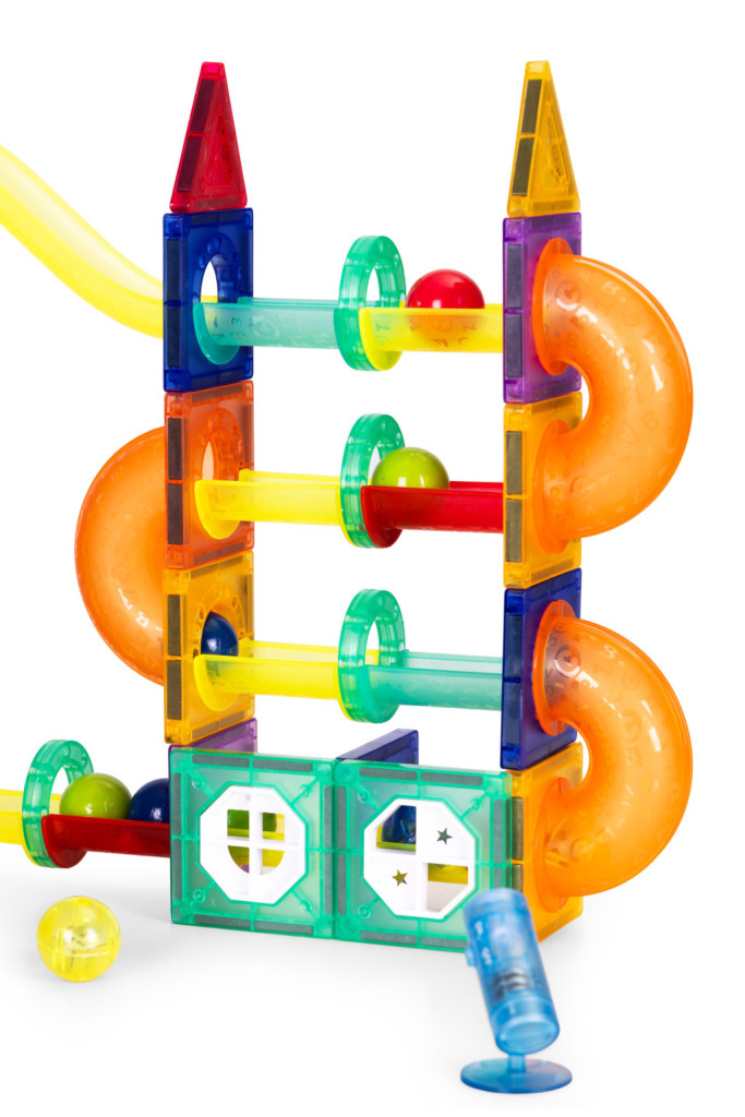 Homelux Set de jucării de construcție cu bile magnetice luminoase 134 piese [4]