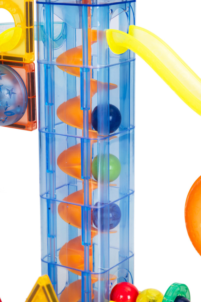 Homelux Set de jucării de construcție cu bile magnetice luminoase 134 piese [6]