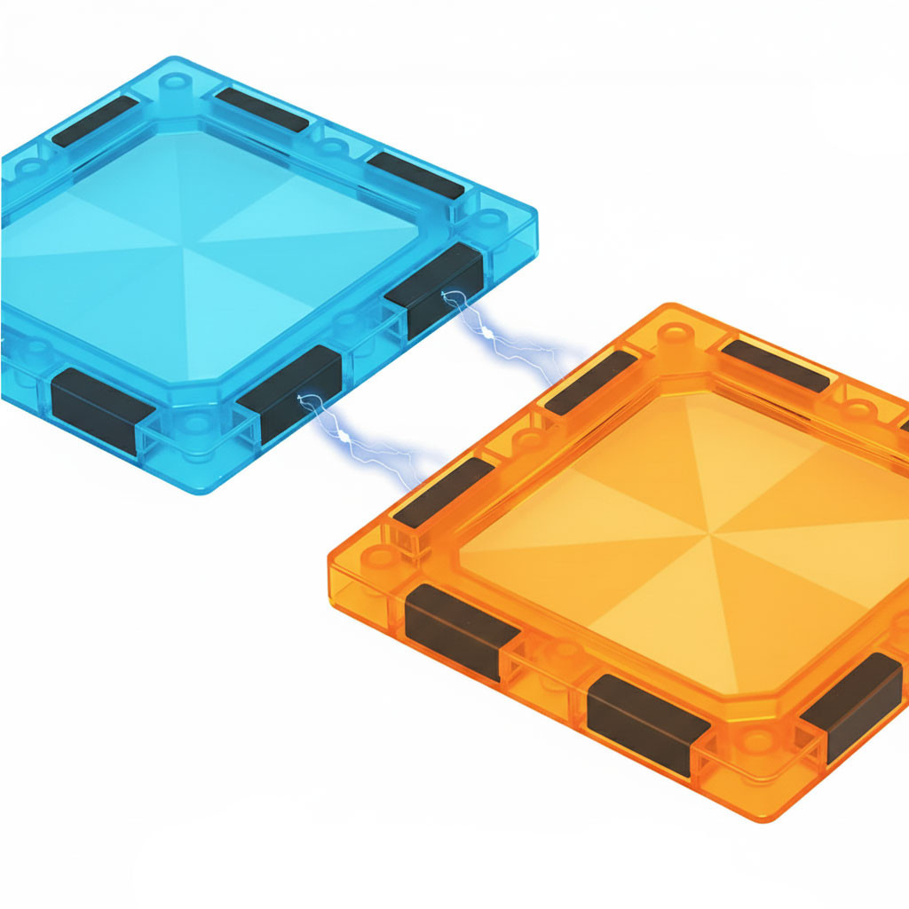 Homelux Set de jucării de construcție cu bile magnetice luminoase 134 piese [8]