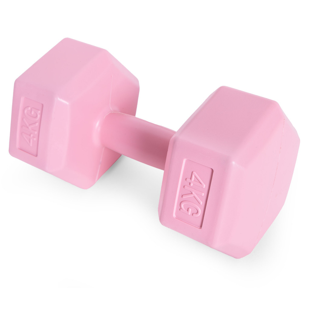 Homelux Hex barbell set 2x4 kg roz [1]