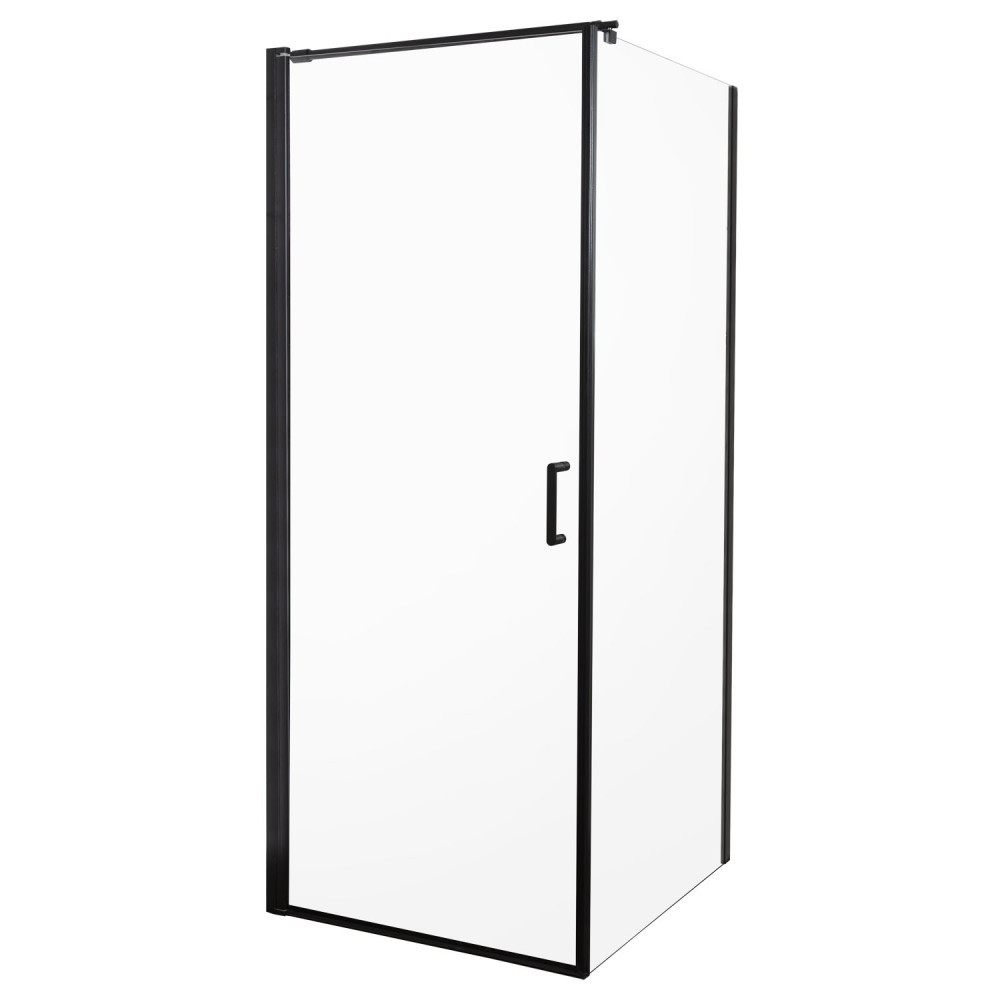 Cabină de duș pătrată / Cabină de duș dreptunghiulară - Kerra Cabină de duș pătrată Hera 80x80 cm cu ușă batantă fără cădiță de duș