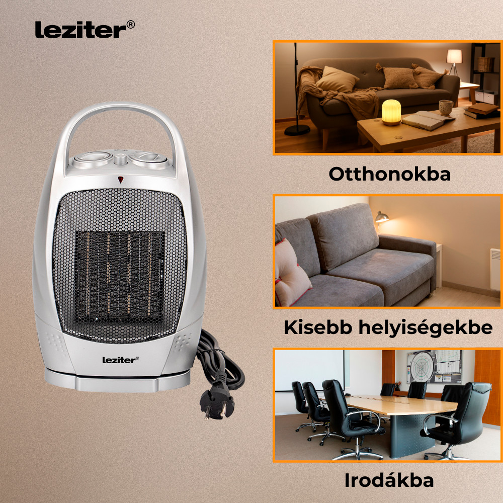 Leziter Încălzitor electric ceramic rotativ Loa 750W/1500W [6]