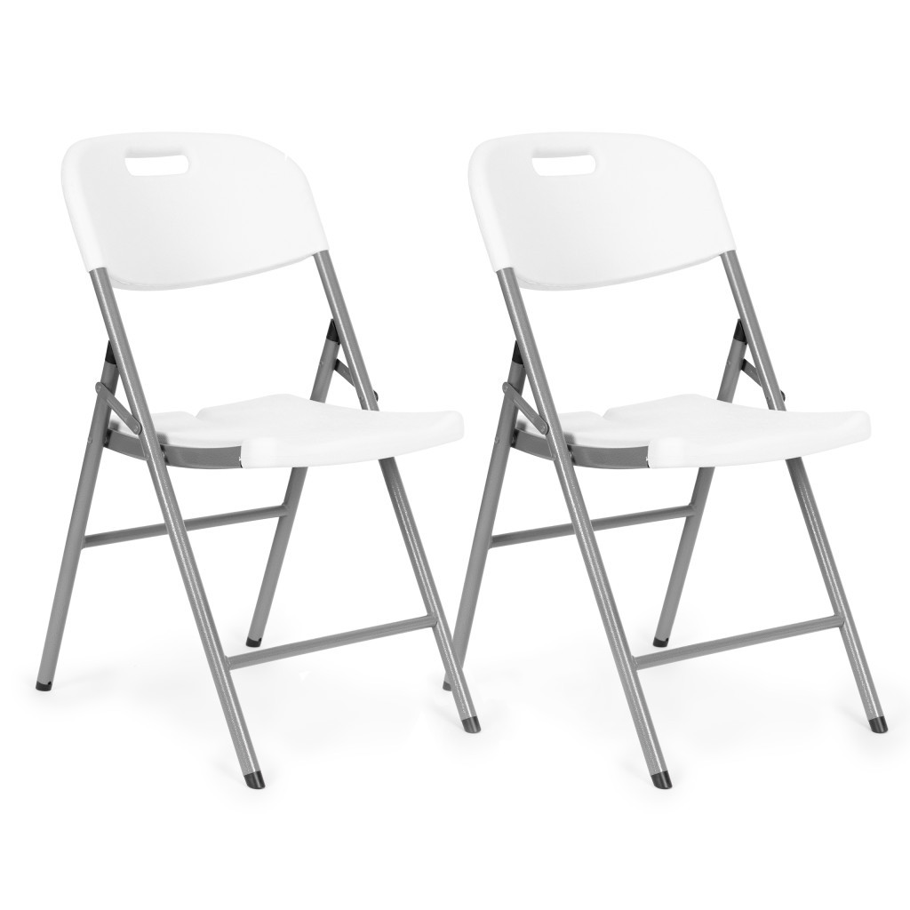Produse temporar indisponibile - Homelux 2 scaune pliabile albe