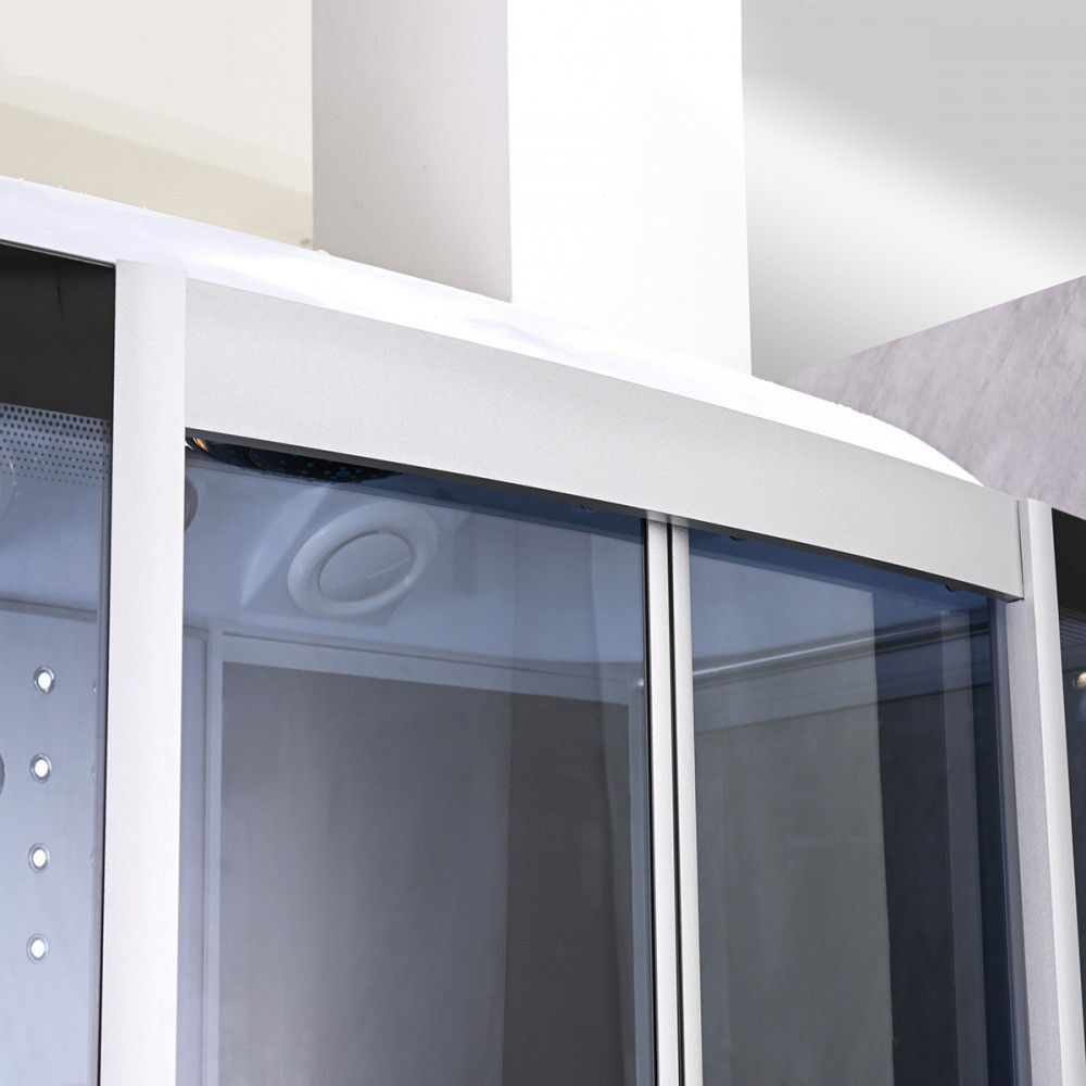 Leziter Cadă cu hidromasaj Emilia 85x135 cm cu electronică Neagră [9]