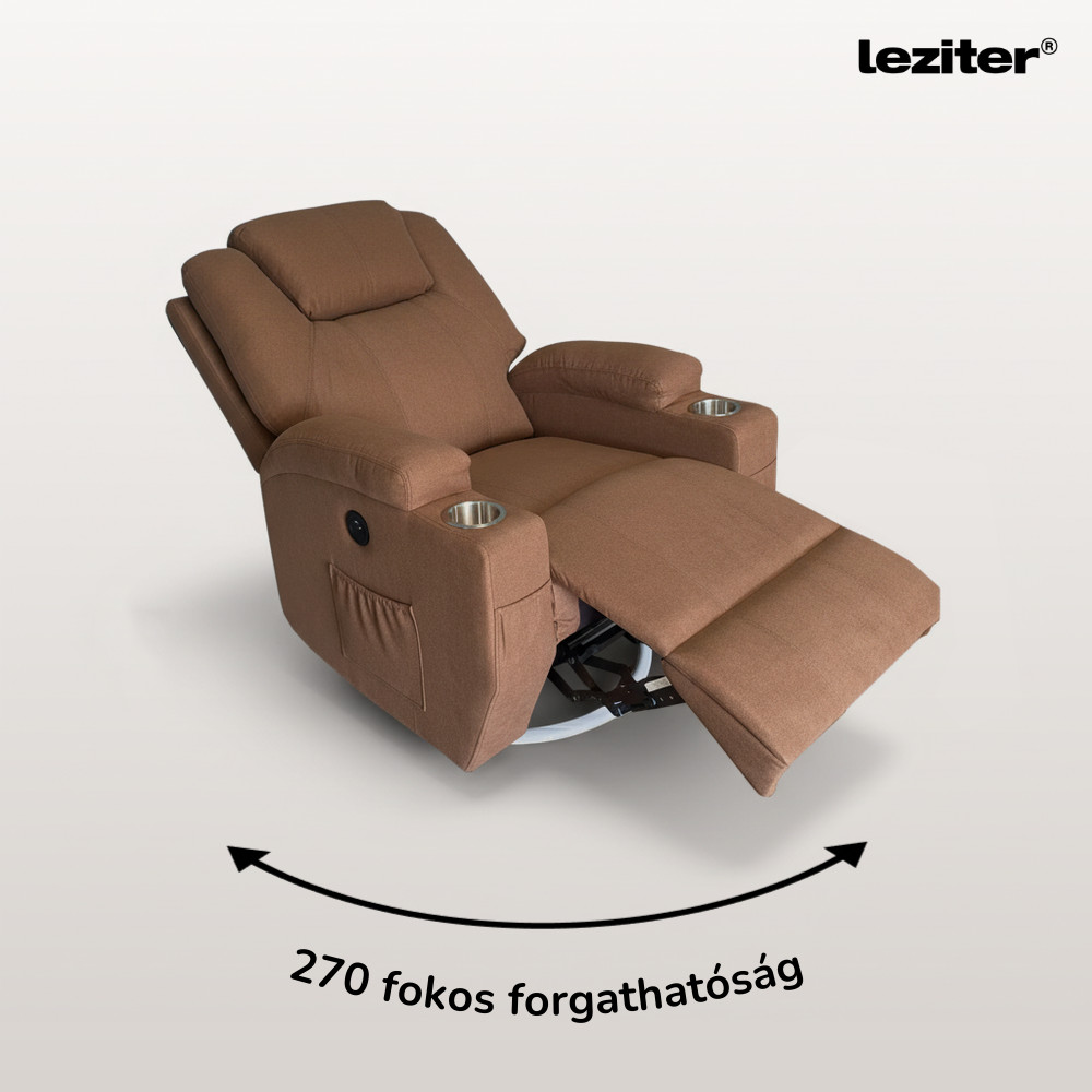 Leziter Scaun electric de masaj Relaxa balansoar și pivotant [5]