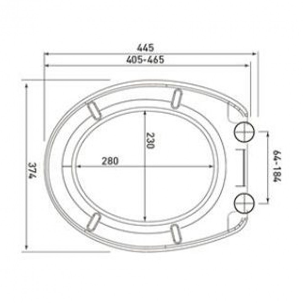 Kerra Capac de toaletă universal cu închidere silențioasă Julia Black [1]
