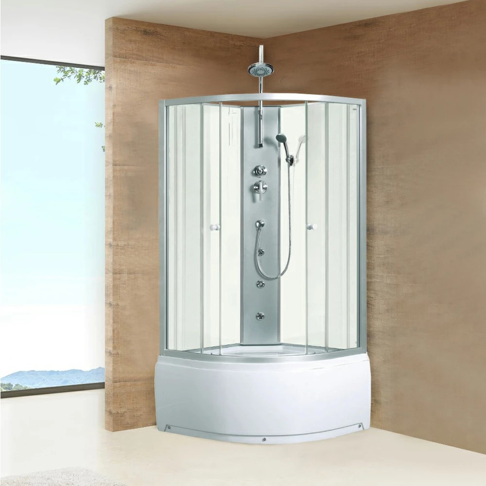 Kerra Cabină de duș cu hidromasaj Karolina WH 90x90 cm, cu tavă curbată adâncă [1]
