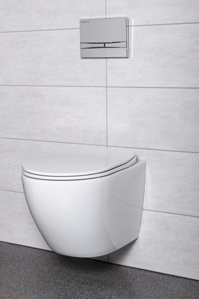 Kerra Set rezervor WC montat pe perete Kasos Adriatic Chrome [1]