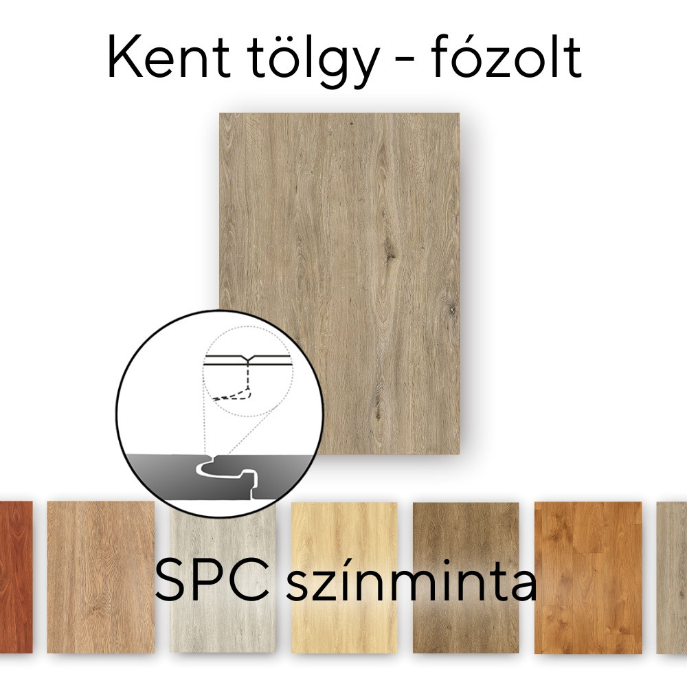 Pardoseală SPC - Leziter Pardoseală laminată Leziter Kent Oak Vinyl SPC Mostră/Bucată
