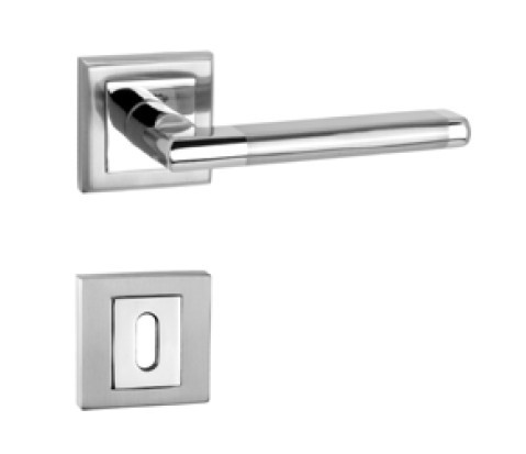 Mâner ușă - Leziter Buton pătrat Inox BB