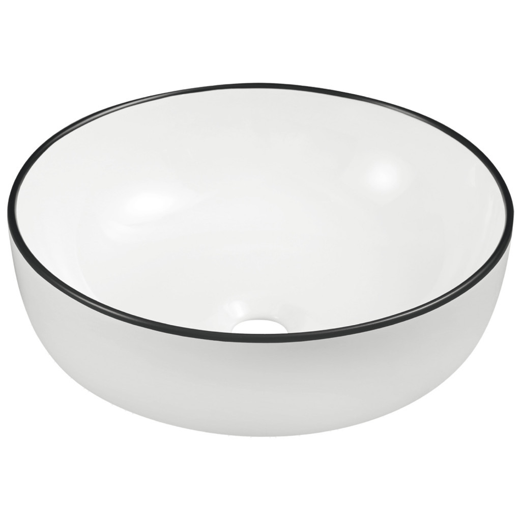 Lavoar - Kerra KR-98 WH/BL chiuvetă cu design ceramic