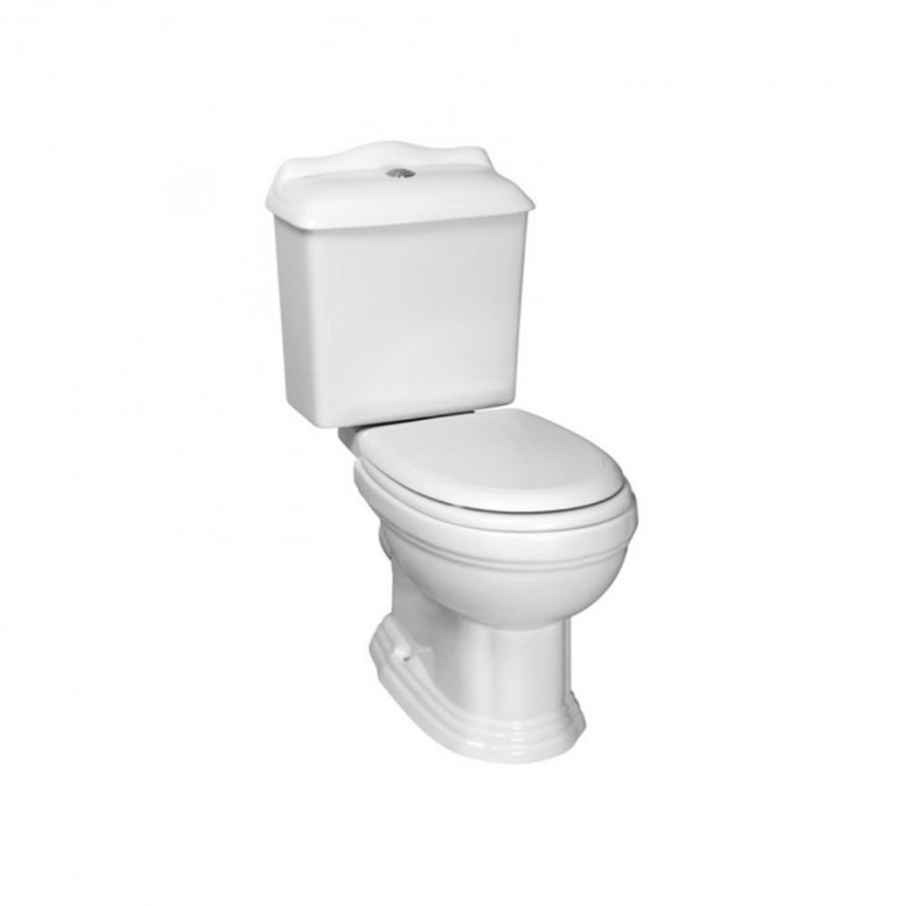 Toaletă monobloc - Kerra Toaletă monobloc Retro KR-13 cu evacuare spate și scaun