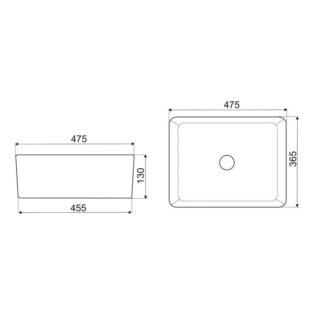 Kerra Lavoar ceramic KR-182 cu model de marmură neagră și aurie [1]