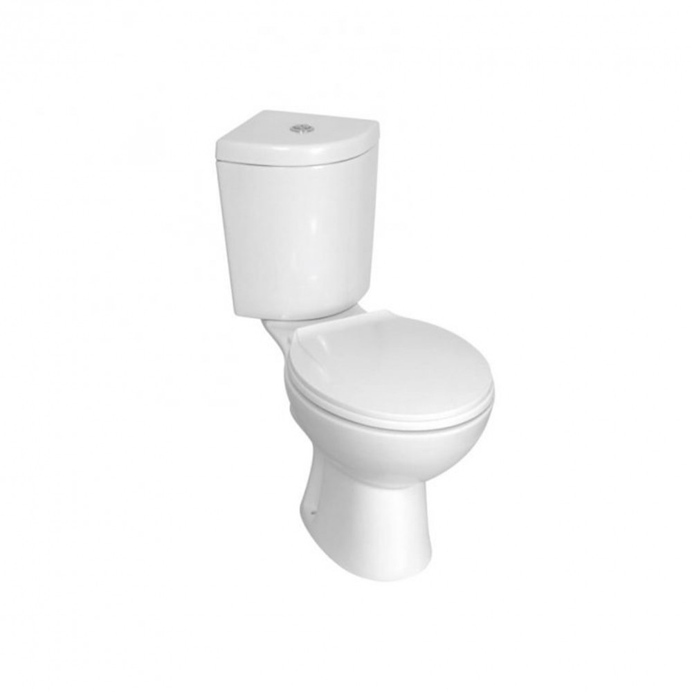 Toaletă monobloc - Kerra Toaletă monobloc KR61, montată pe colț, cu scaun