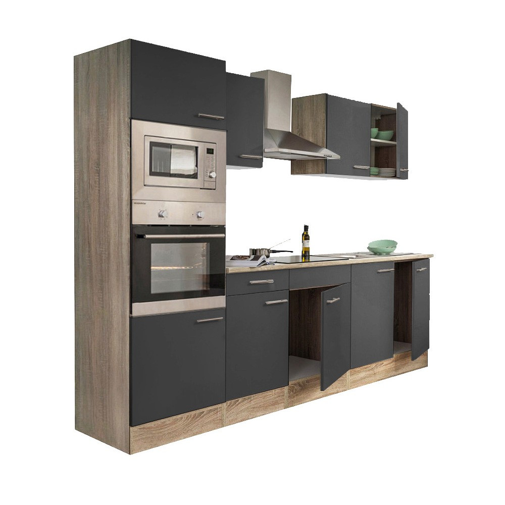 Bucătărie - Leziter Mobilier de bucătărie Yorki 270 cu cuptor și cuptor cu microunde