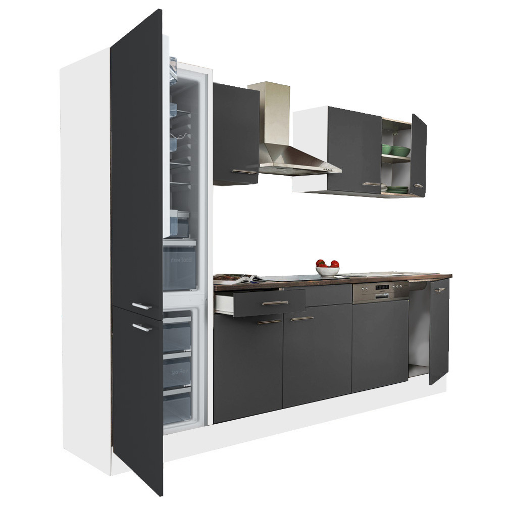 Bucătărie - Leziter Mobilă de bucătărie Yorki 280 cu congelator inferior și frigider