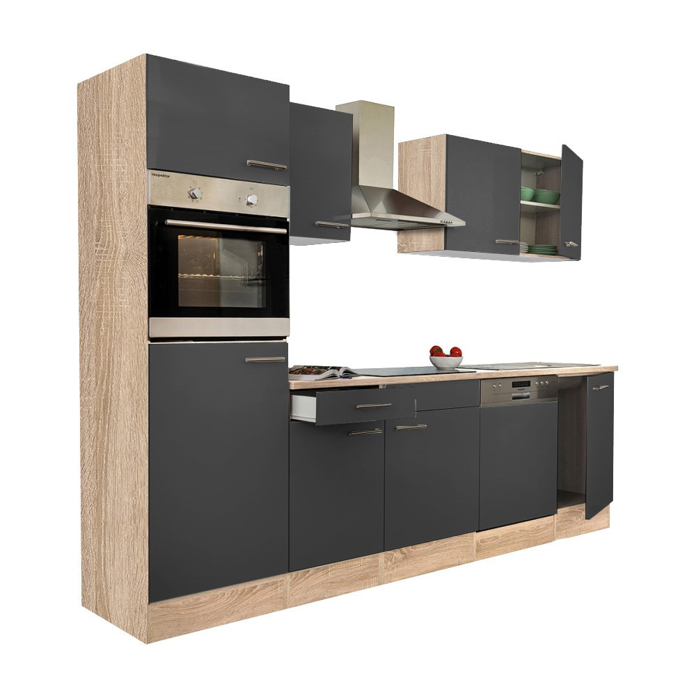 Leziter Mobilier de bucătărie Yorki 280 cu cuptor și cuptor cu microunde [1]