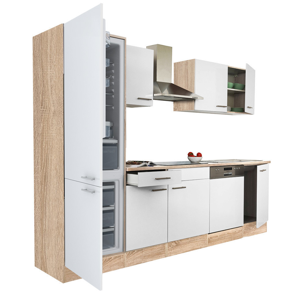 Bucătărie - Leziter Mobilă de bucătărie Yorki 280 cu congelator inferior și frigider