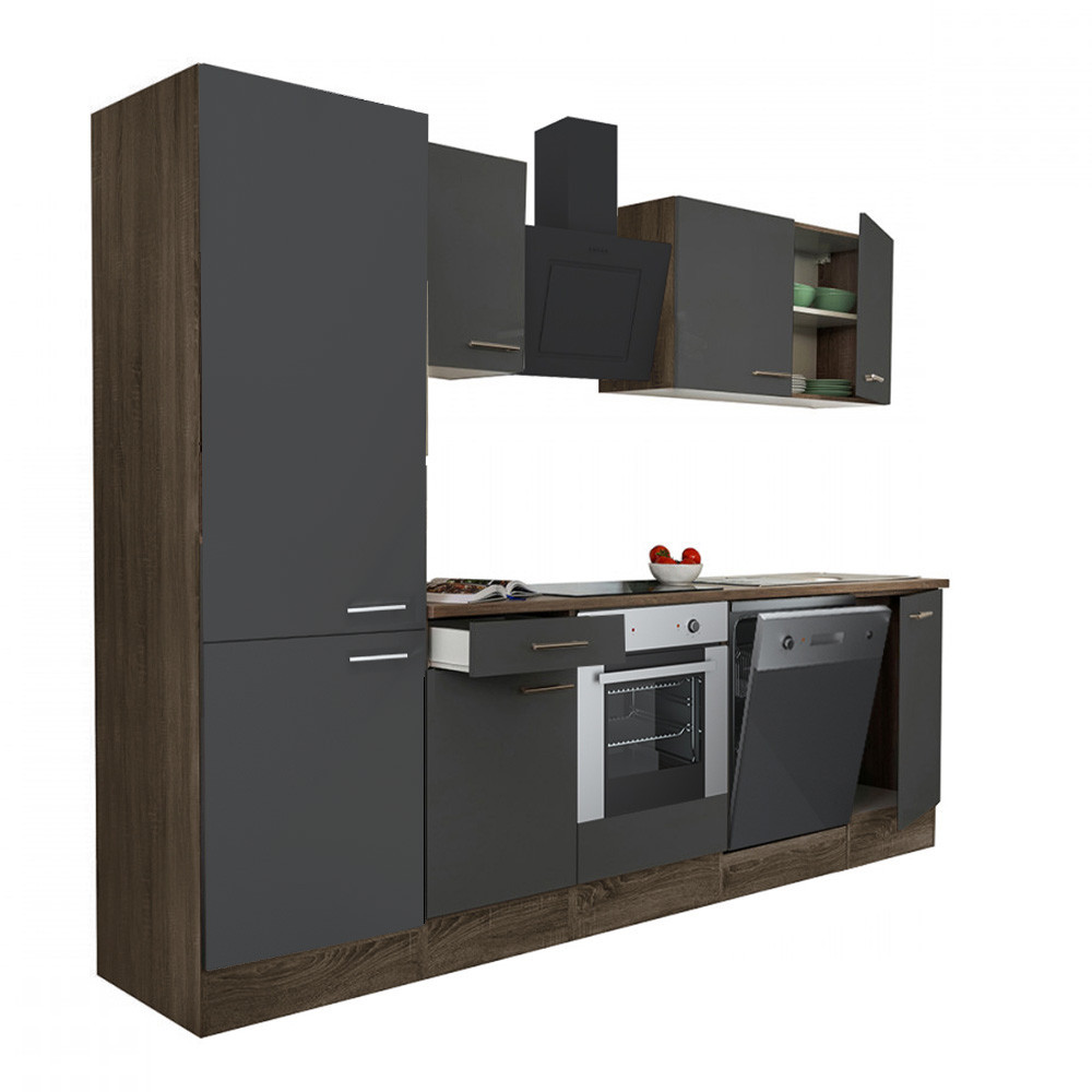 Bucătărie - Leziter Mobilă de bucătărie Yorki 280 cu cuptor inferior și rafturi