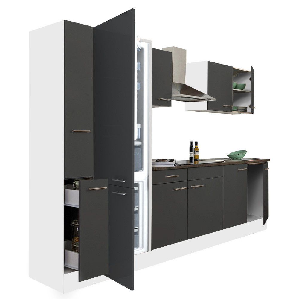 Mobilier bucătărie - Leziter Mobilă de bucătărie Yorki 300 cu congelator inferior și frigider