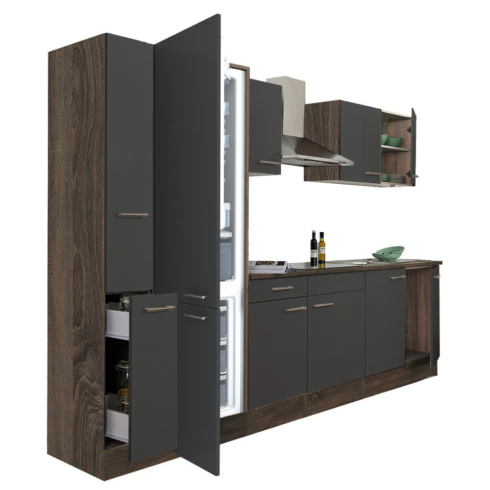 Bucătărie - Leziter Mobilă de bucătărie Yorki 300 cu congelator inferior și frigider