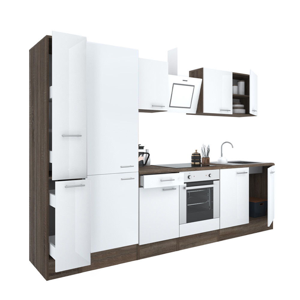 Mobilier bucătărie - Leziter Mobilă de bucătărie Yorki 300 cu cuptor inferior și rafturi