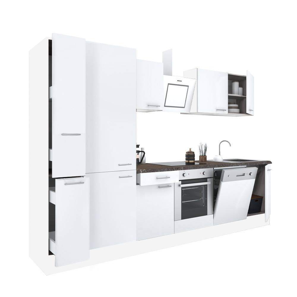 Mobilier bucătărie - Leziter Mobilă de bucătărie Yorki 310 cu cuptor inferior și rafturi