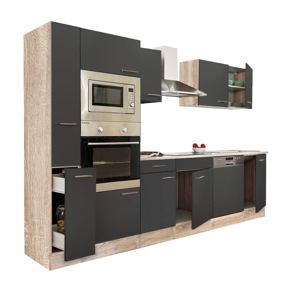 Mobilier bucătărie - Leziter Mobilă de bucătărie Yorki 310 cu cuptor și cuptor cu microunde