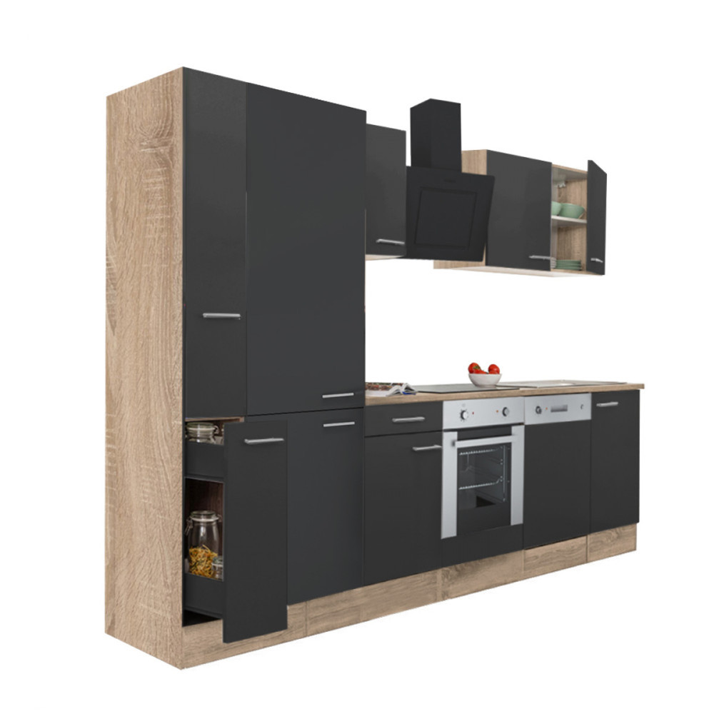 Mobilier bucătărie - Leziter Mobilă de bucătărie Yorki 310 cu cuptor inferior și rafturi