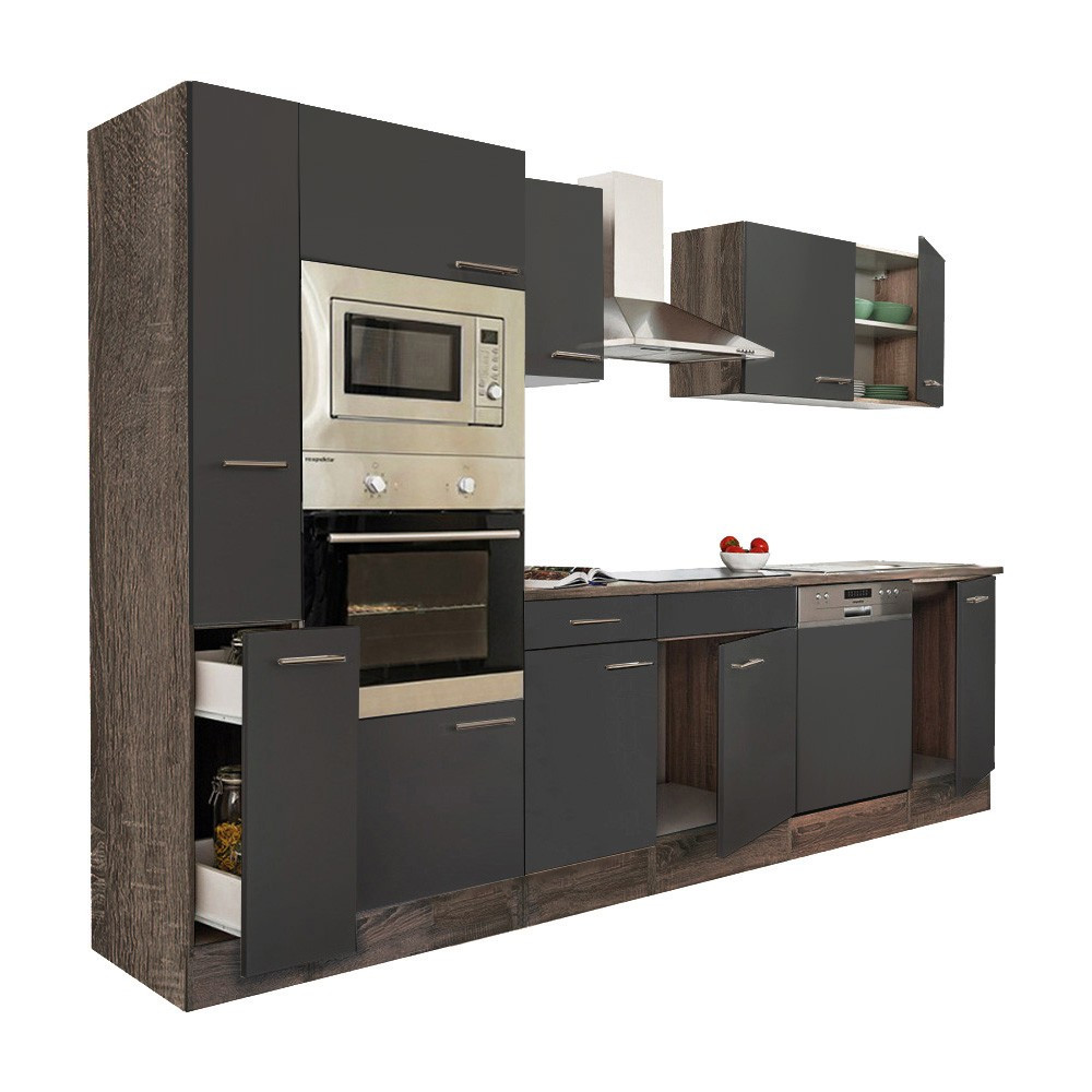 Mobilier bucătărie - Leziter Mobilă de bucătărie Yorki 310 cu cuptor și cuptor cu microunde